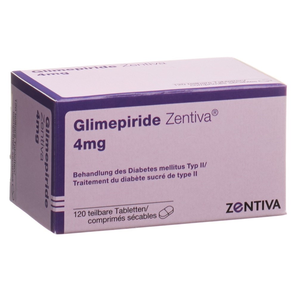 GLIMEPIRIDE Zentiva cpr 4 mg 120 pce