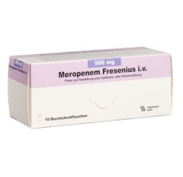 MEROPENEM Fresenius i.v. subst sèche 500 mg 10 pce