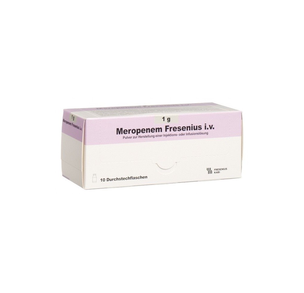 MEROPENEM Fresenius i.v. subst sèche 1 g 10 pce
