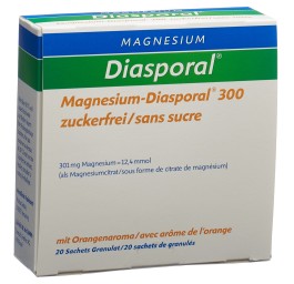 MAGNESIUM DIASPORAL 300 mg sans sucre sach 20 pce