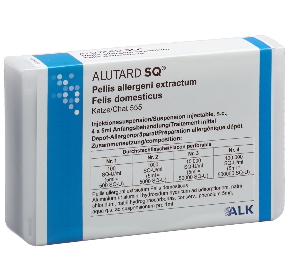 ALUTARD SQ felis domesticus trait dép 4 x 5 ml ALUTARD SQ felis domesticus trait dép 4 x 5 ml