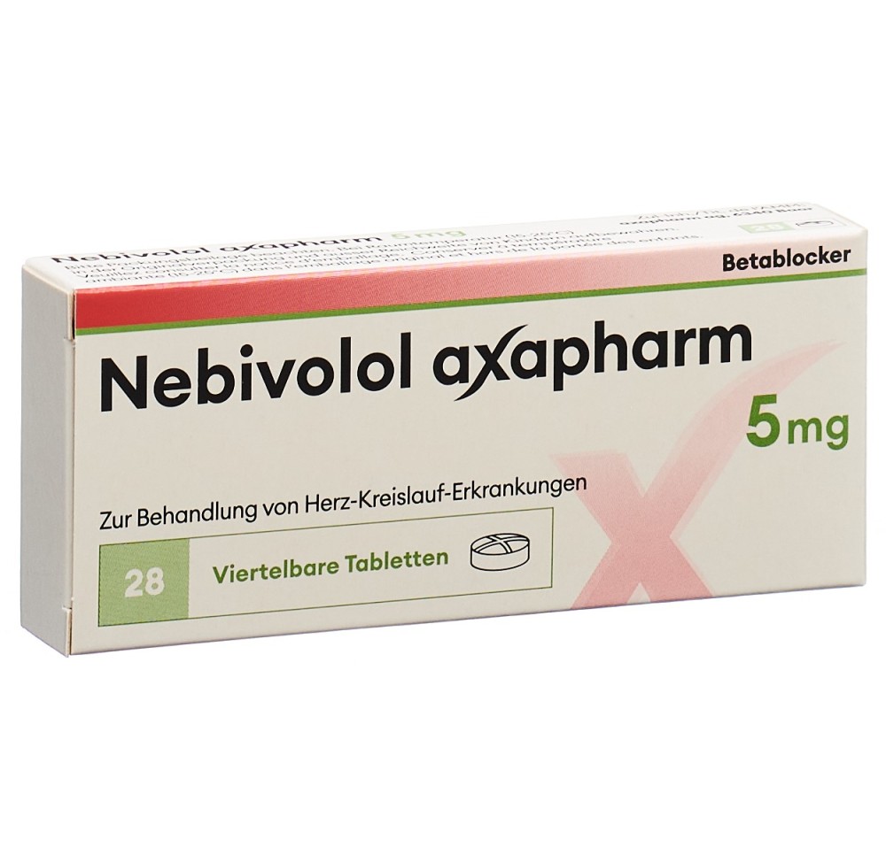 NEBIVOLOL axapharm cpr 5 mg 28 pce NEBIVOLOL axapharm cpr 5 mg 28 pce