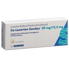 CO-LOSARTAN Sandoz cpr pell 50/12.5mg 28 pce