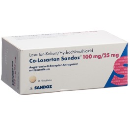 CO-LOSARTAN Sandoz cpr pell 100/25mg 98 pce