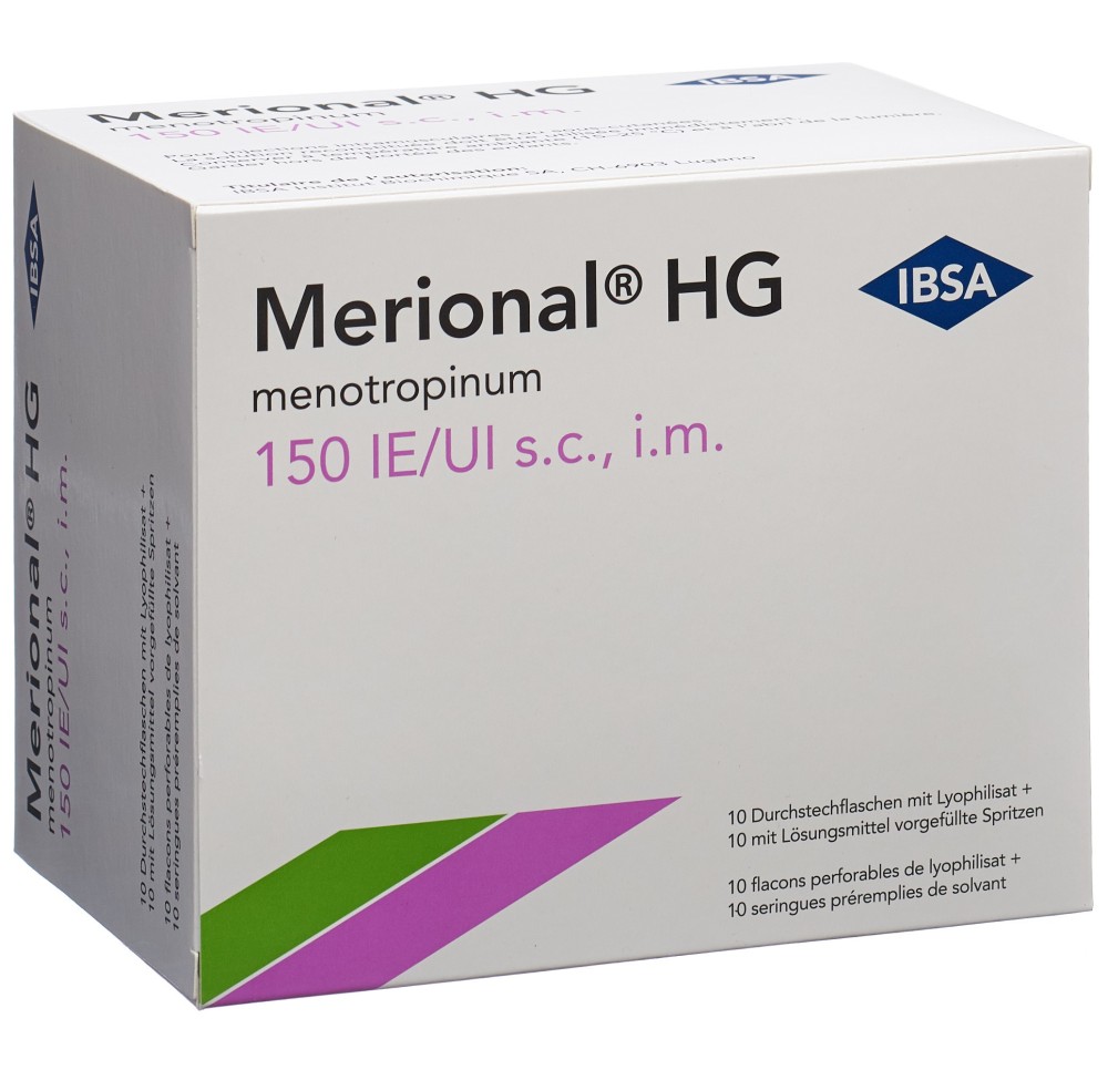 MERIONAL HG 150 UI c solv ser pré 10 pce MERIONAL HG 150 UI c solv ser pré 10 pce