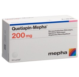 QUETIAPIN Mepha cpr pell 200 mg 60 pce