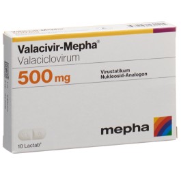 VALACIVIR Mepha cpr pell 500 mg 10 pce