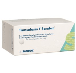 TAMSULOSINE T Sandoz cpr ret 0.4 mg 100 pce