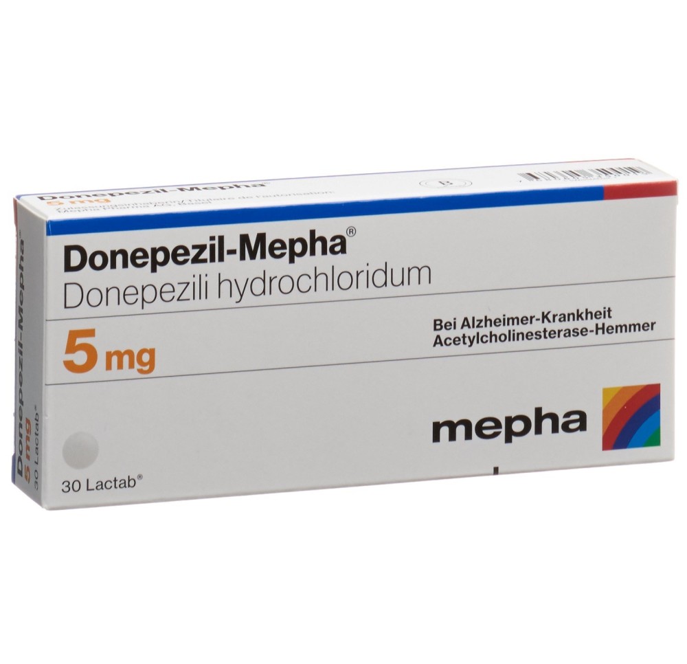 DONEPEZIL Mepha Lactab 5 mg 30 pce DONEPEZIL Mepha Lactab 5 mg 30 pce