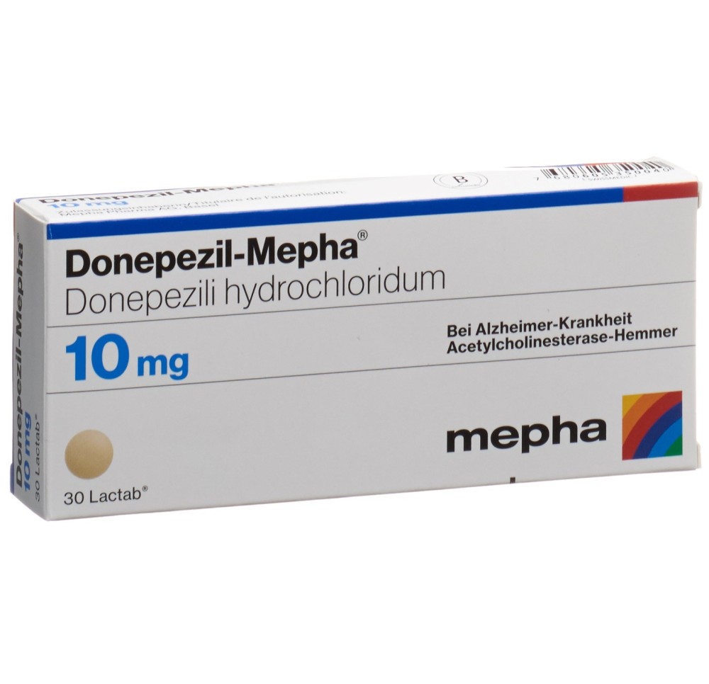 DONEPEZIL Mepha Lactab 10 mg 30 pce DONEPEZIL Mepha Lactab 10 mg 30 pce