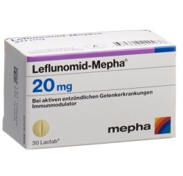 LEFLUNOMID Mepha Lactab 20 mg bte 30 pce