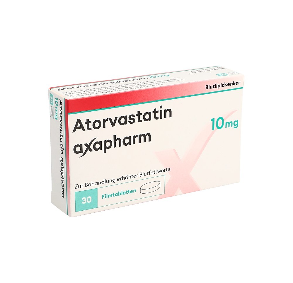 ATORVASTATINE axapharm cpr pell 10 mg 30 pce ATORVASTATINE axapharm cpr pell 10 mg 30 pce