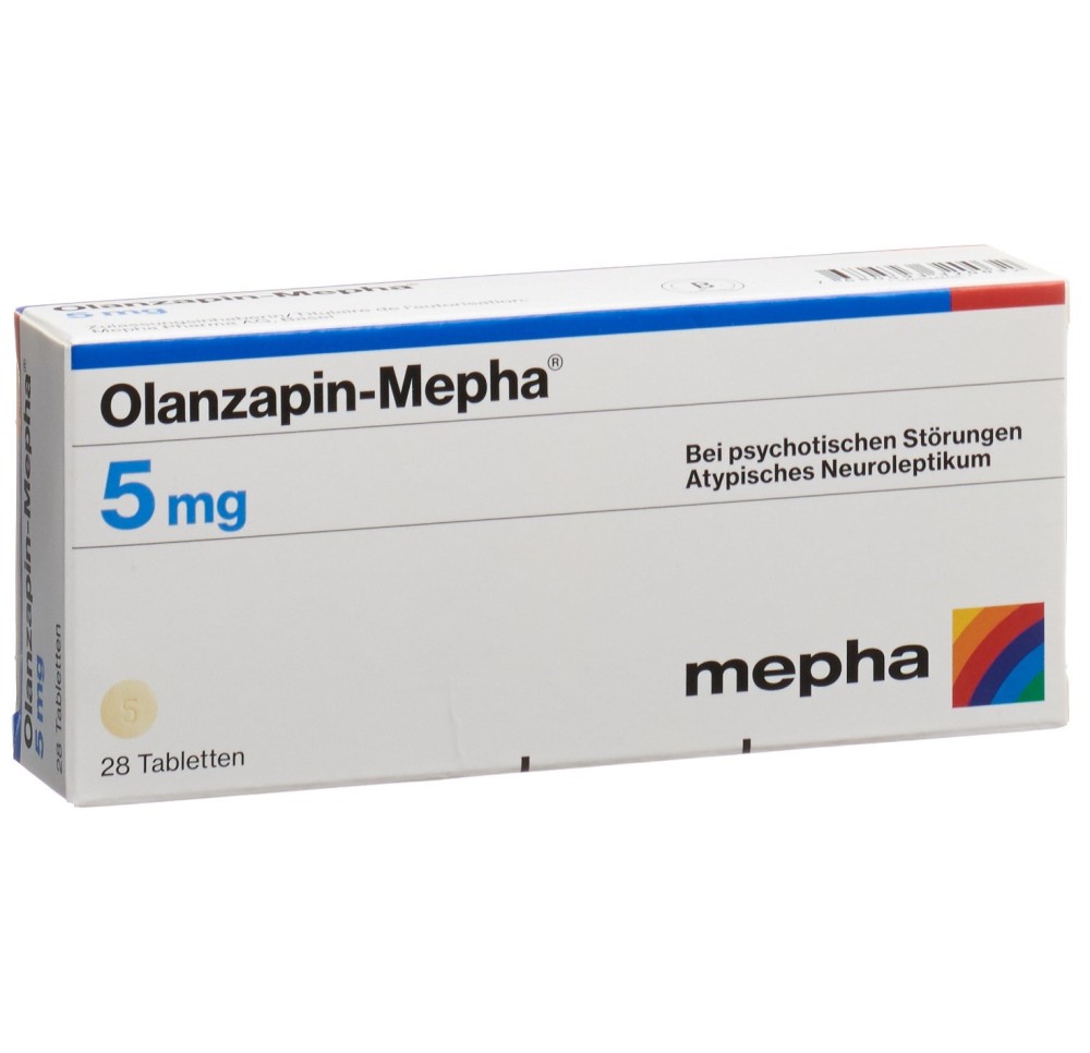 OLANZAPIN Mepha cpr 5 mg 28 pce OLANZAPIN Mepha cpr 5 mg 28 pce