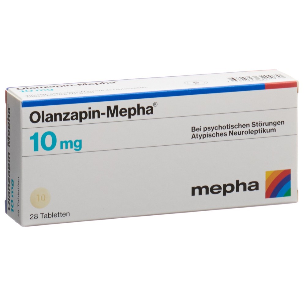 OLANZAPIN Mepha cpr 10 mg 28 pce OLANZAPIN Mepha cpr 10 mg 28 pce