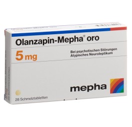 OLANZAPIN Mepha oro cpr orodisp 5 mg 28 pce