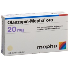 OLANZAPIN Mepha oro cpr orodisp 20 mg 28 pce