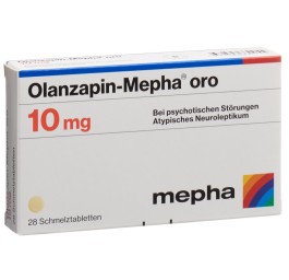OLANZAPIN Mepha oro cpr orodisp 10 mg 28 pce