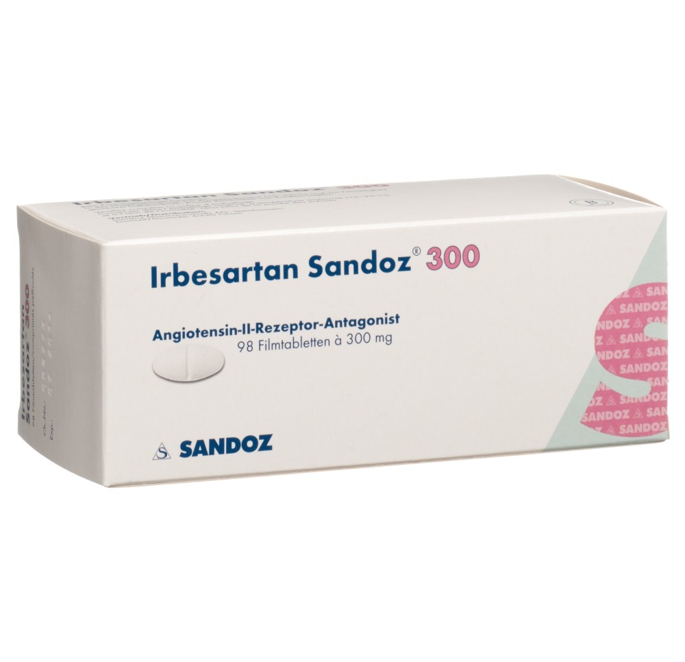 IRBESARTAN Sandoz cpr pell 300 mg 98 pce IRBESARTAN Sandoz cpr pell 300 mg 98 pce