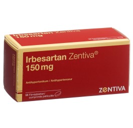 IRBESARTAN Zentiva cpr pell 150 mg 98 pce