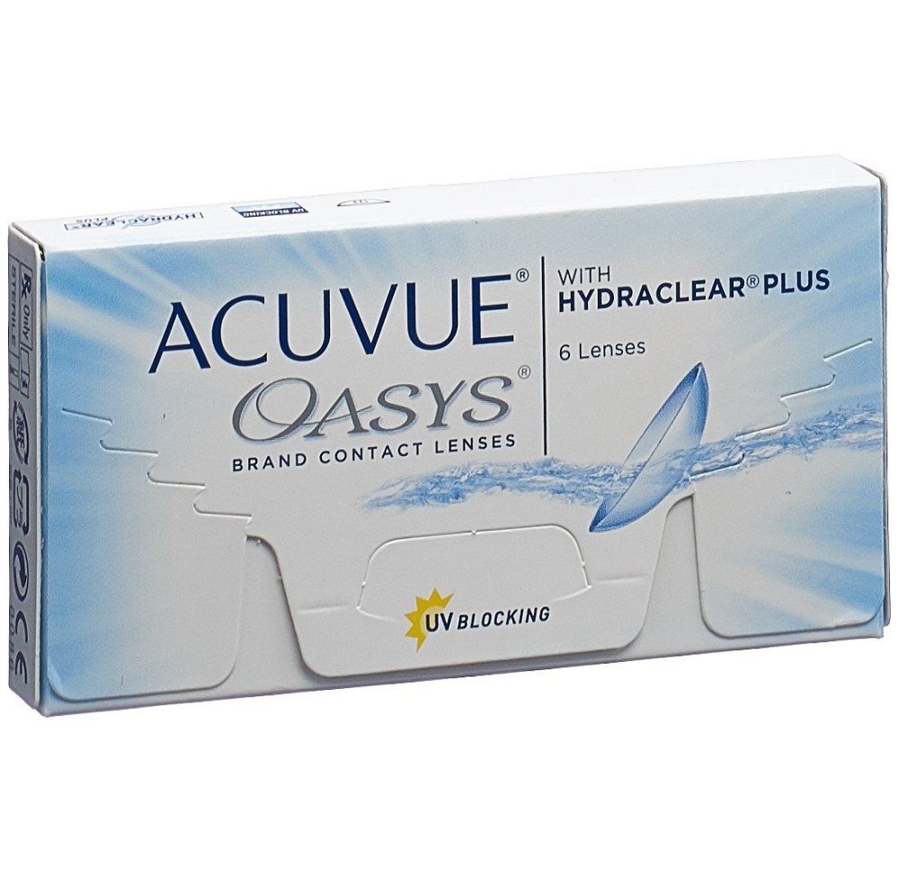 ACUVUE oasys hebdo -2.25dpt BC 8.40 6 pce