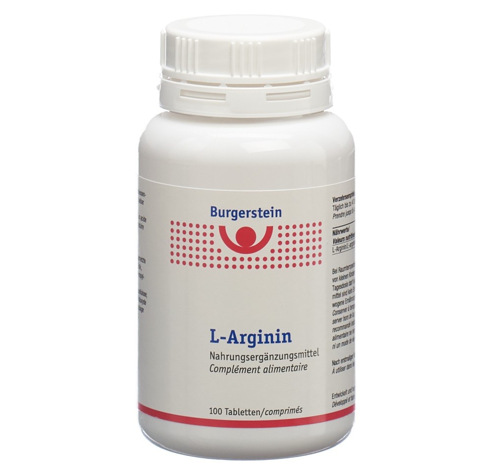 BURGERSTEIN L-Arginin cpr 100 pce BURGERSTEIN L-Arginin cpr 100 pce