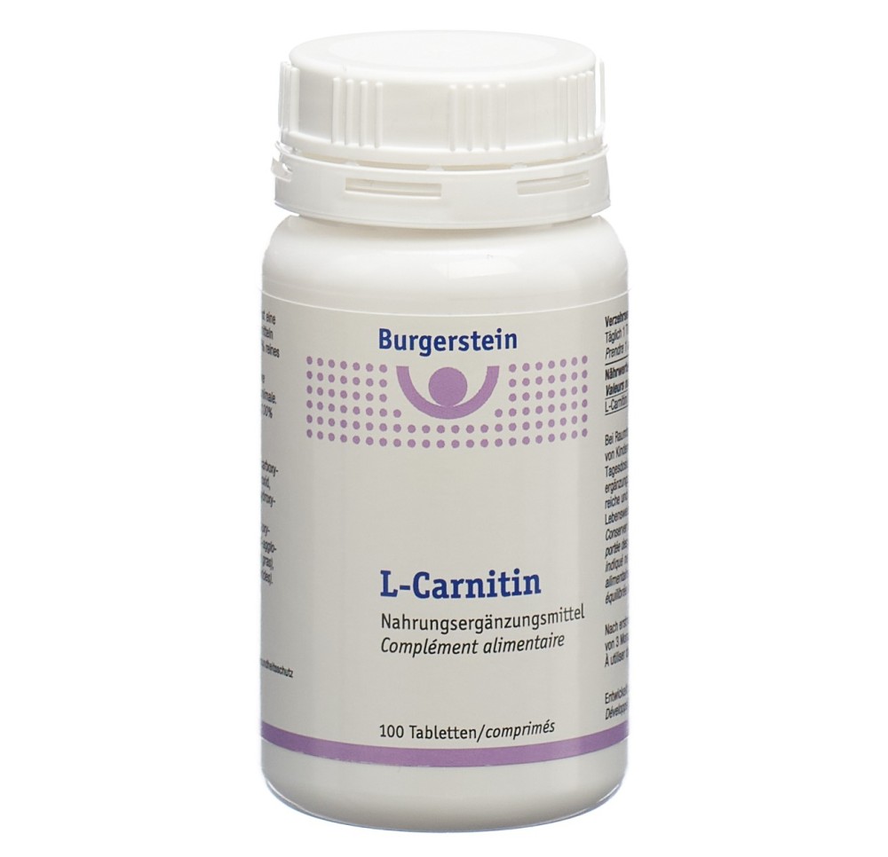 BURGERSTEIN L-Carnitin cpr bte 100 pce BURGERSTEIN L-Carnitin cpr bte 100 pce