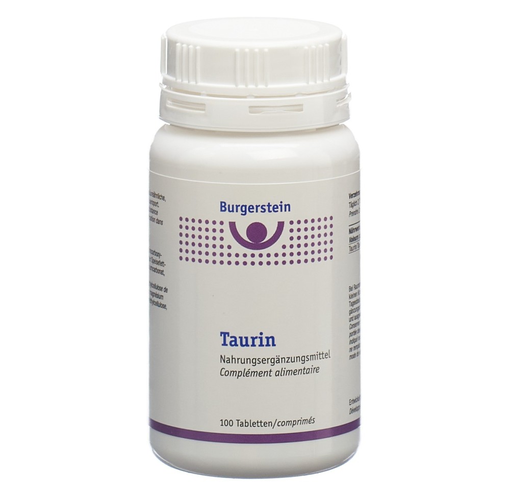 BURGERSTEIN Taurin cpr 100 pce BURGERSTEIN Taurin cpr 100 pce