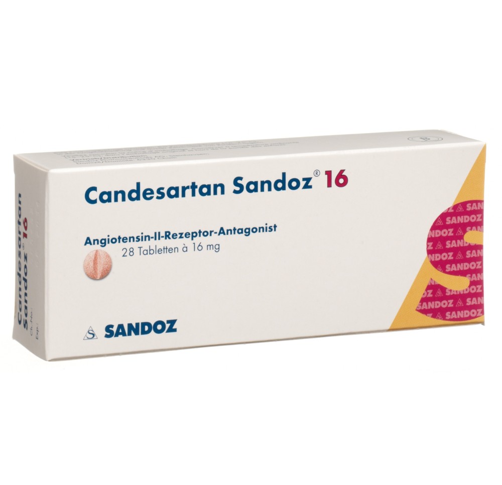 CANDESARTAN Sandoz cpr 16 mg 28 pce CANDESARTAN Sandoz cpr 16 mg 28 pce