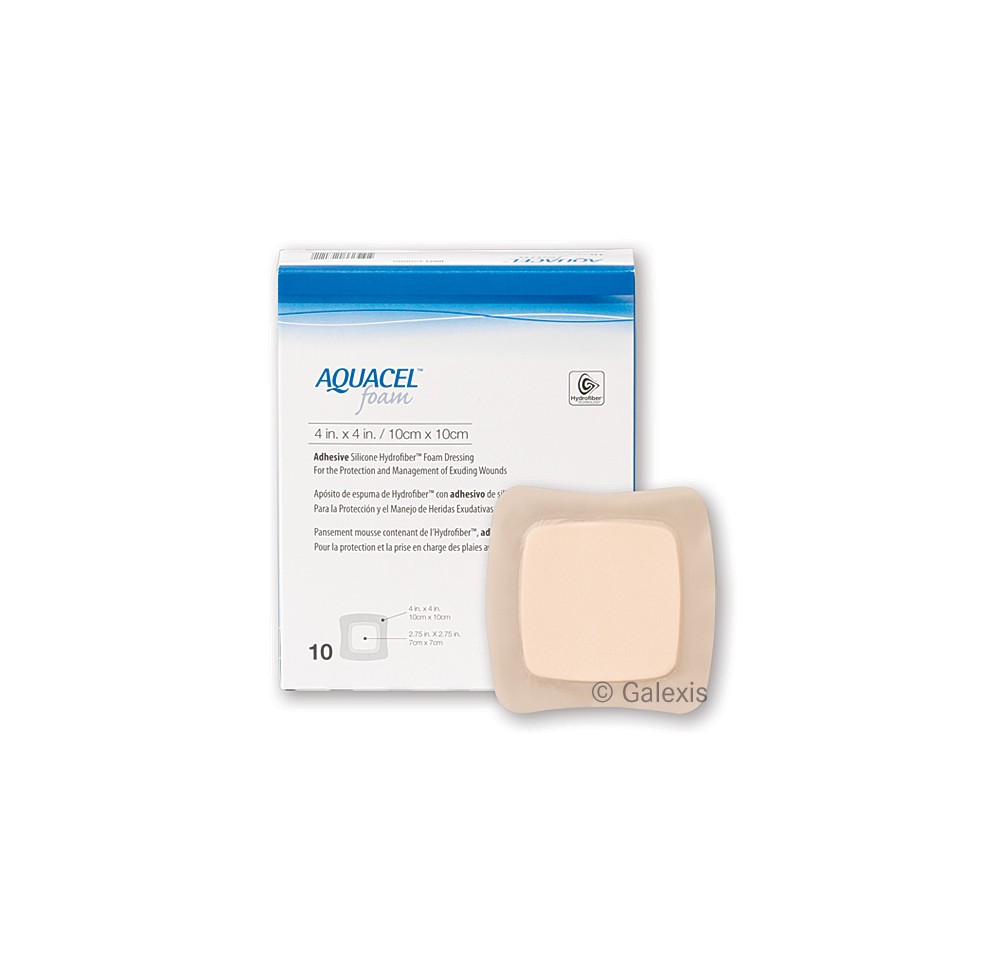 AQUACEL FOAM adhésif 17.5x17.5cm 10 pce AQUACEL FOAM adhésif 17.5x17.5cm 10 pce