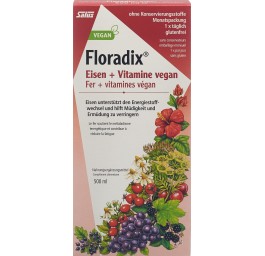 Floradix VEGAN fer + vitamines sirop fl 500 ml