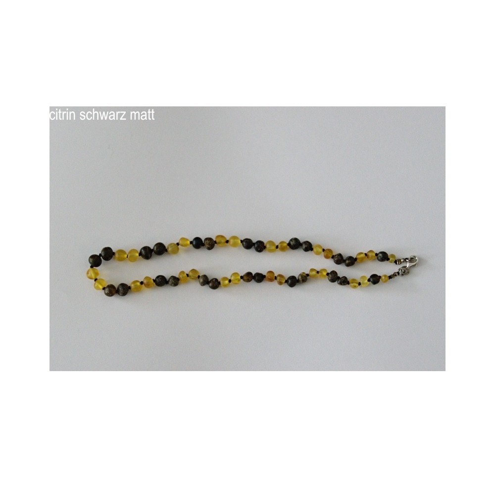 AMBERSTYLE ambre 32cm jaune noir mat ferm magn