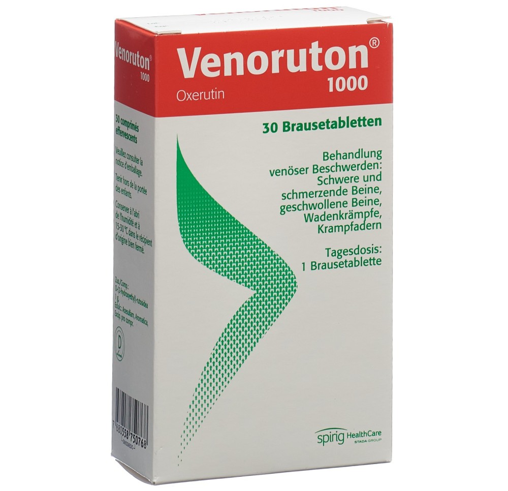 VENORUTON cpr eff 1000 mg bte 30 pce VENORUTON cpr eff 1000 mg bte 30 pce