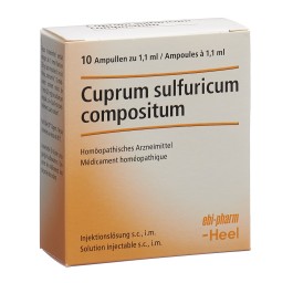 CUPRUM SULF COMP Heel sol inj 10 amp 1.1 ml