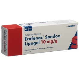ECOFENAC Sandoz lipogel 10 mg/g tb 100 g