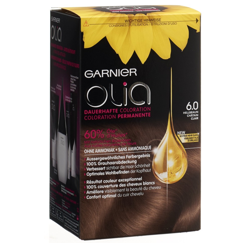 OLIA coloration 6.0 châtain clair OLIA coloration 6.0 châtain clair