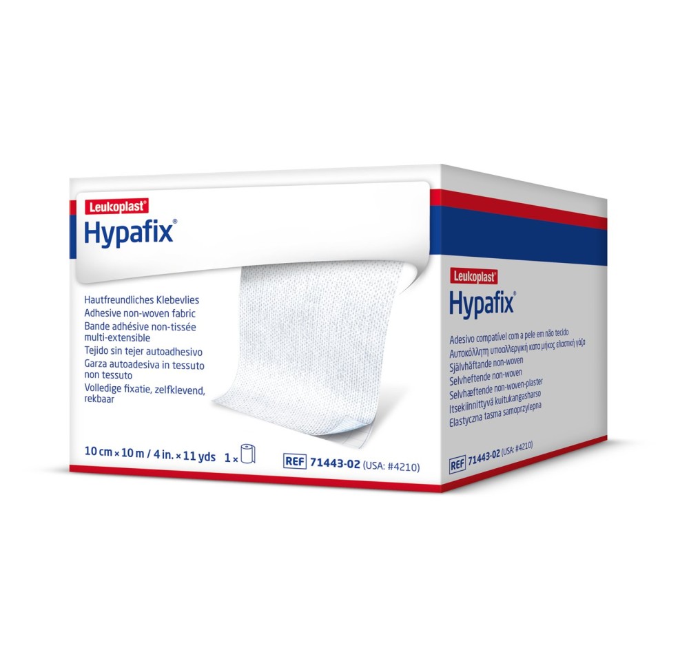 HYPAFIX bande non-tissée adhés 10cmx10m rouleau