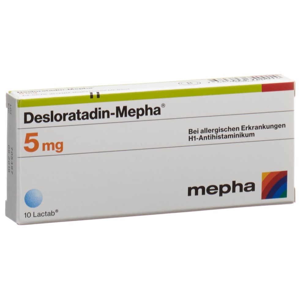 DESLORATADIN Mepha Lactab 5 mg 10 pce DESLORATADIN Mepha Lactab 5 mg 10 pce