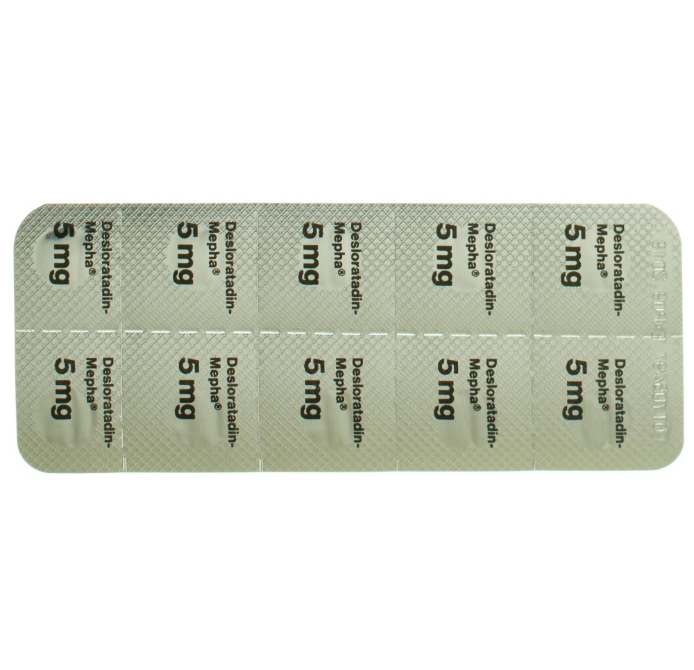 DESLORATADIN Mepha Lactab 5 mg 50 pce DESLORATADIN Mepha Lactab 5 mg 50 pce