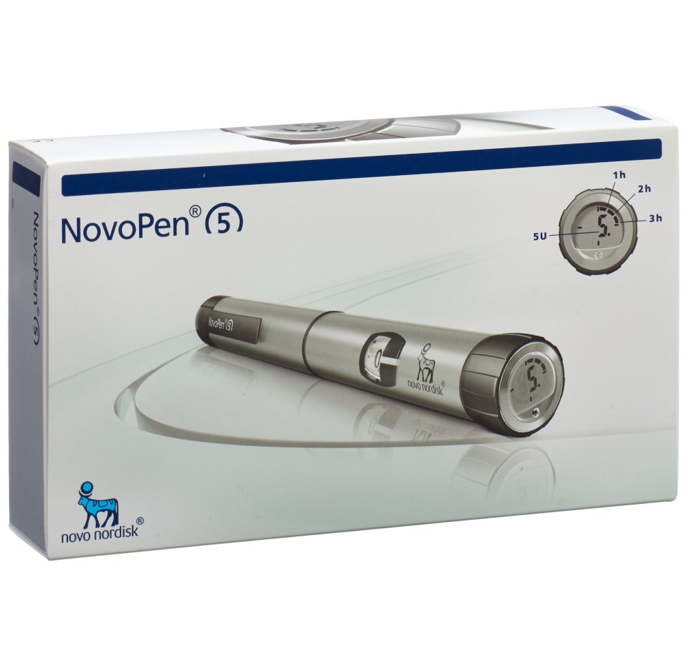 NOVOPEN 5 app injection insuline silver