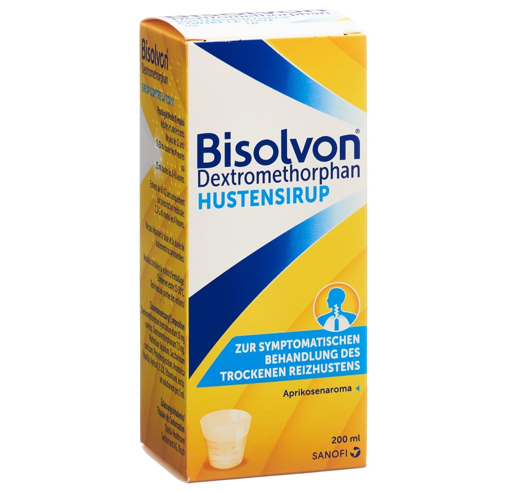 BISOLVON Dextromethorphan sirop 10 mg/5ml 200 ml BISOLVON Dextromethorphan sirop 10 mg/5ml 200 ml