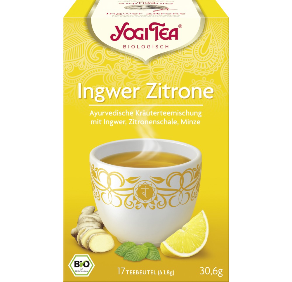 YOGI TEA Gingembre Citron Thé 17 sach 1.8 g YOGI TEA Gingembre Citron Thé 17 sach 1.8 g
