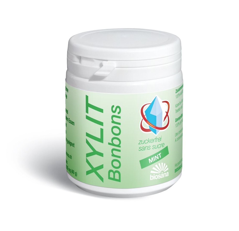 BIOSANA xylit bonbons mint 80 pce BIOSANA xylit bonbons mint 80 pce