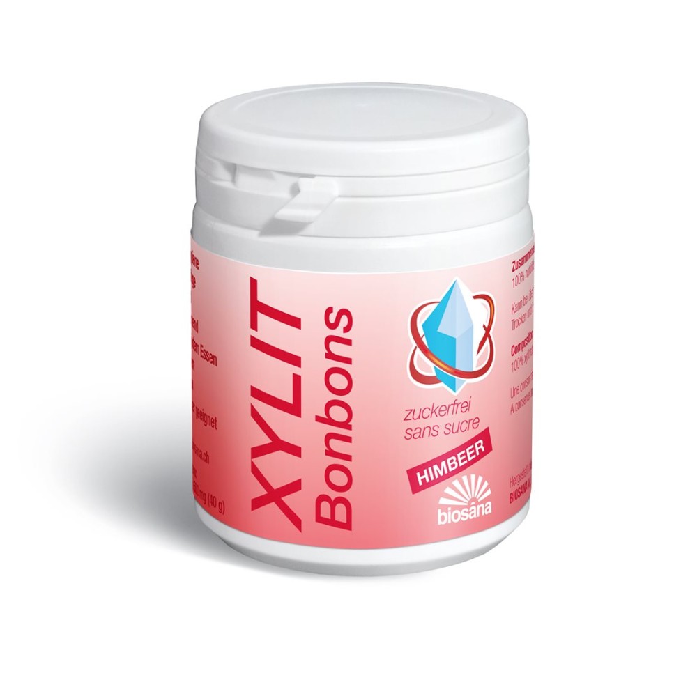 BIOSANA xylit bonbons framboise 80 pce BIOSANA xylit bonbons framboise 80 pce