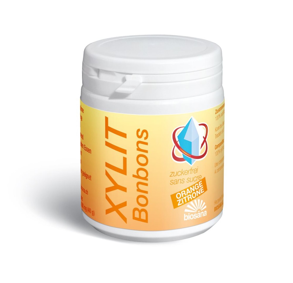 BIOSANA xylit bonbons orange/citron 80 pce BIOSANA xylit bonbons orange/citron 80 pce