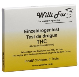 WILLI FOX test de drogue THC uni urine 3 pce