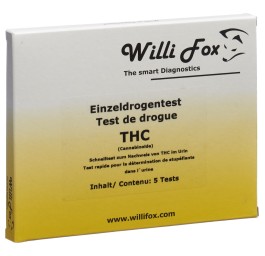 WILLI FOX test de drogue THC uni urine 5 pce
