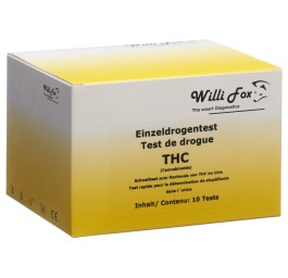 WILLI FOX test de drogue THC uni urine 10 pce