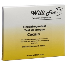 WILLI FOX test de drogue cocaine uni urine 5 pce