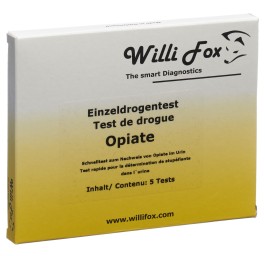 WILLI FOX test de drogue opiacés uni urine 5 pce