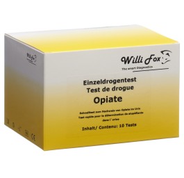 WILLI FOX test de drogue opiacés uni urine 10 pce